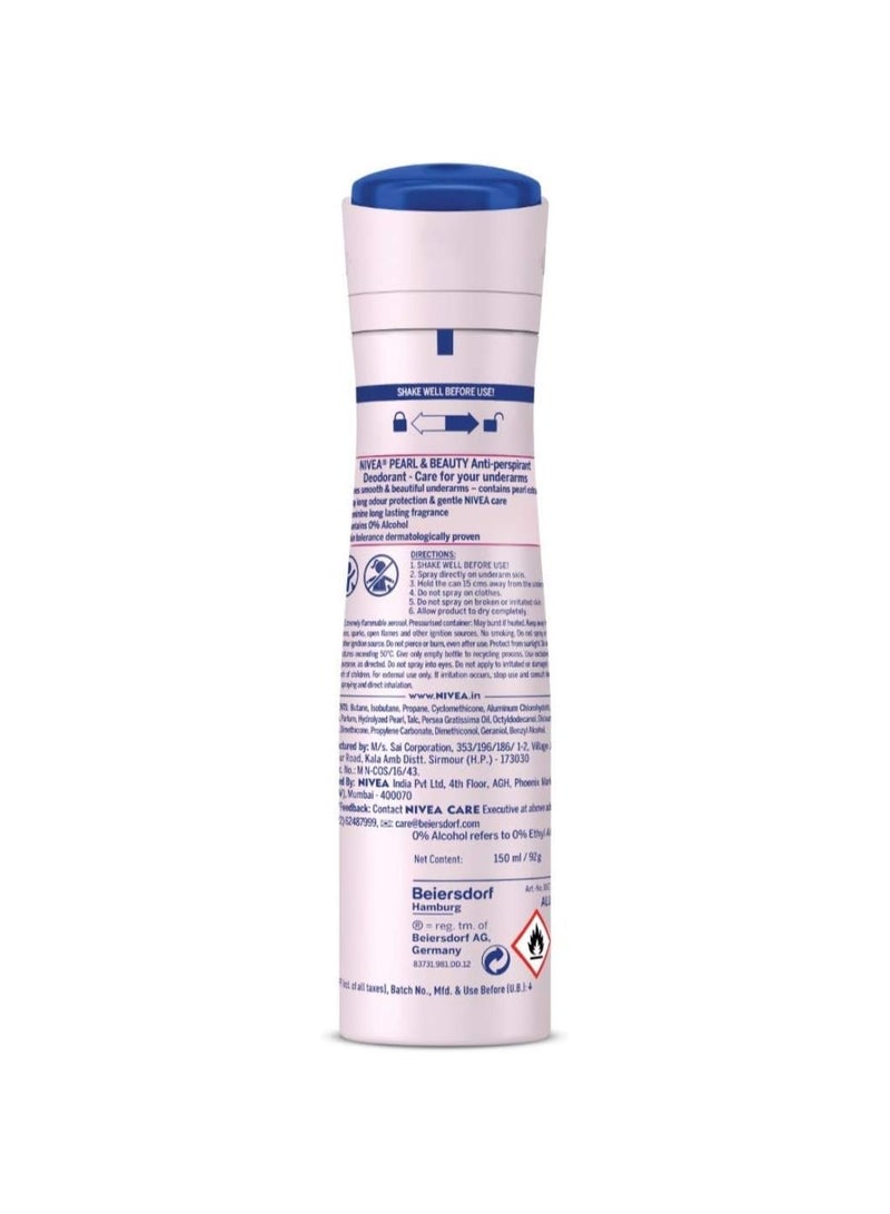 Nivea Pearl And Beauty Deodorant 150ml Pack of 3 3x150ml - Image 3