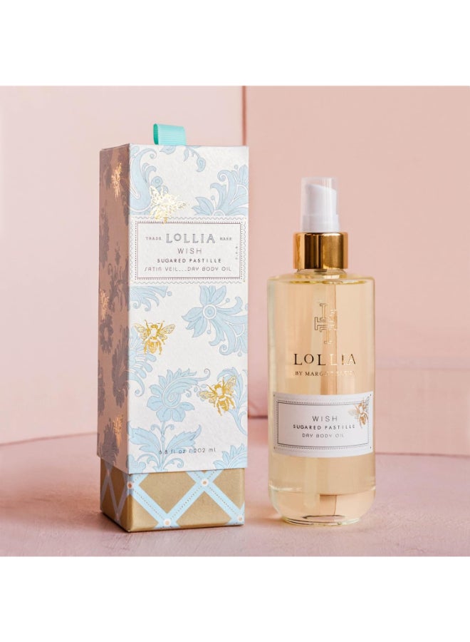 LOLLIA Wish Dry Body Oil 68 Fl Oz Sugared Pastille Womens Scented Moisturizing Dry Body Oil for Women For All Skin Types - Image 4