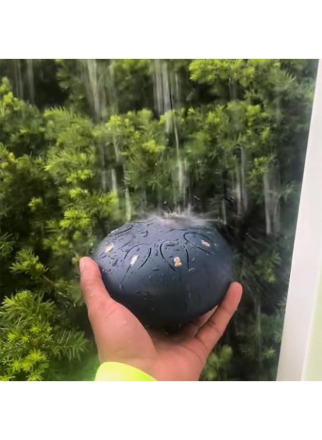 KOWVOWZ Rain Drum For Outside Garden, Steel Tongue Drum, Chakra Drum For Rain, Rain Music Maker Outside for Entertainment Meditation 6 Inches 8 Notes - Image 5