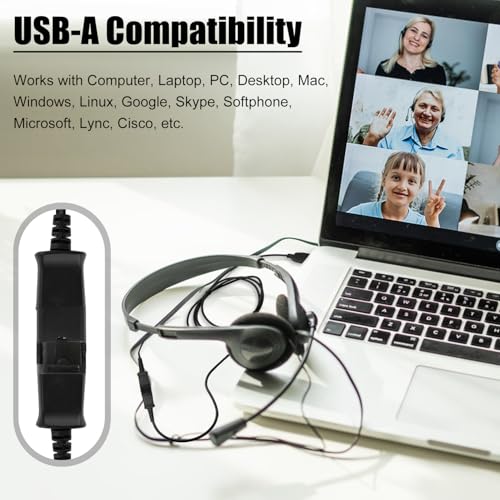 BTFO USB Adapter Cable, 49.2 Inch Long QD (Quick Disconnect) to USB Type A Plug USB-A Male Cable for Plantronics QD Headset Computer Laptop PC Soft Phone Mac Windows Linux Skype - Image 3
