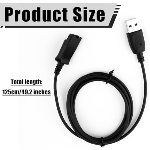 BTFO USB Adapter Cable, 49.2 Inch Long QD (Quick Disconnect) to USB Type A Plug USB-A Male Cable for Plantronics QD Headset Computer Laptop PC Soft Phone Mac Windows Linux Skype - Image 2