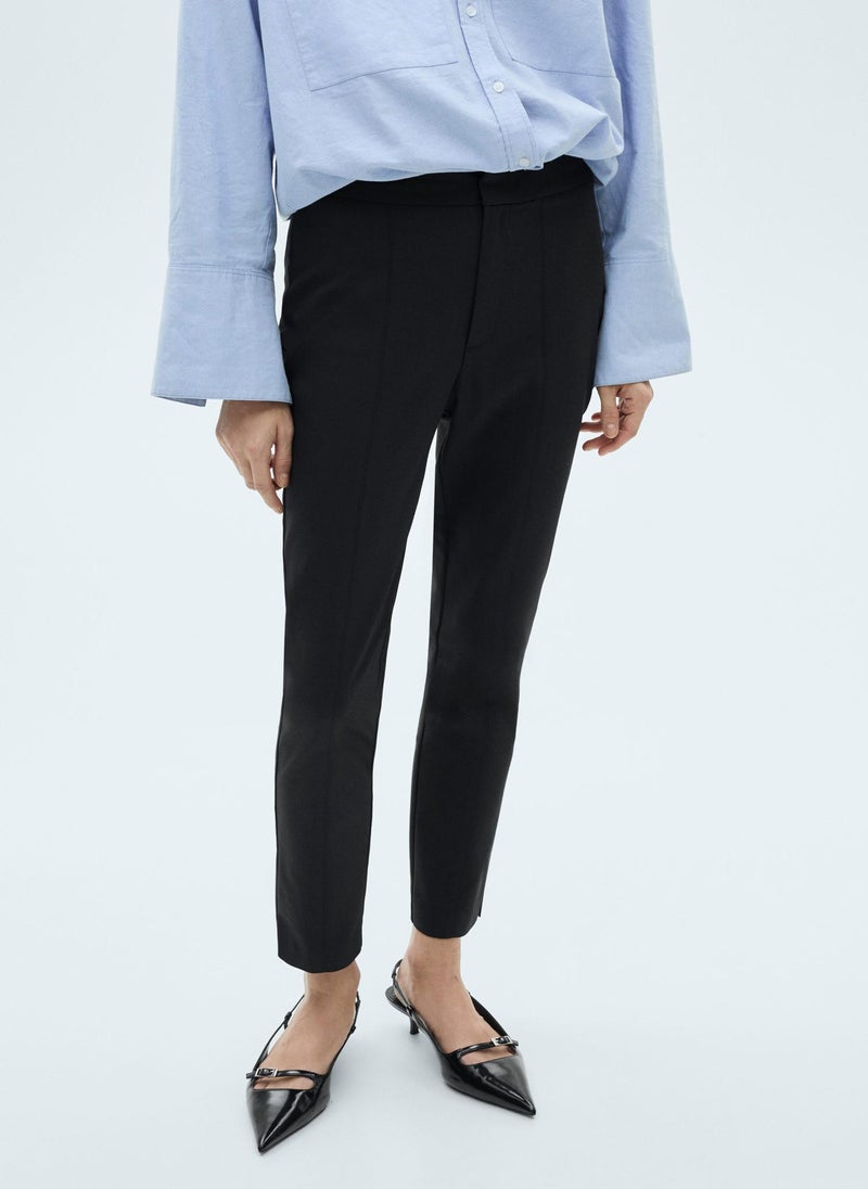 MANGO High Waist Stright Fit Trousers  - Image 1