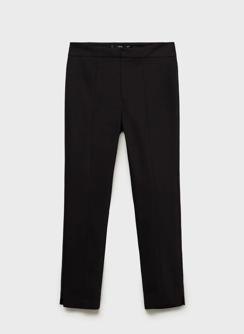 MANGO High Waist Stright Fit Trousers
