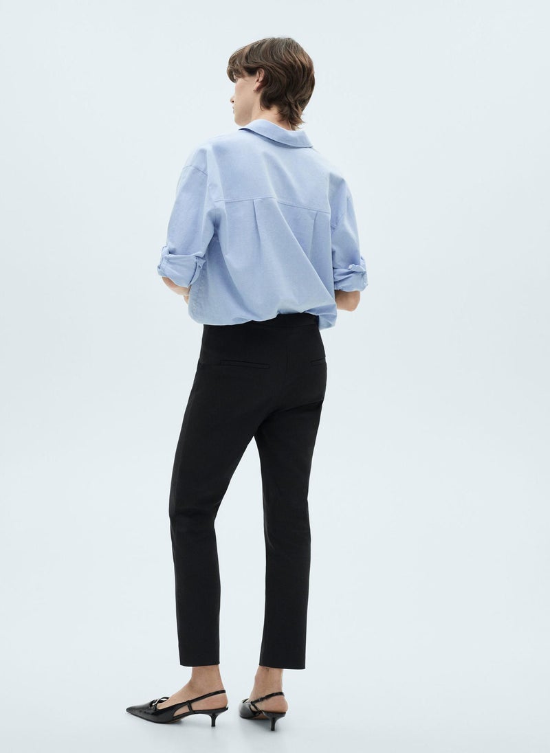 MANGO High Waist Stright Fit Trousers  - Image 2