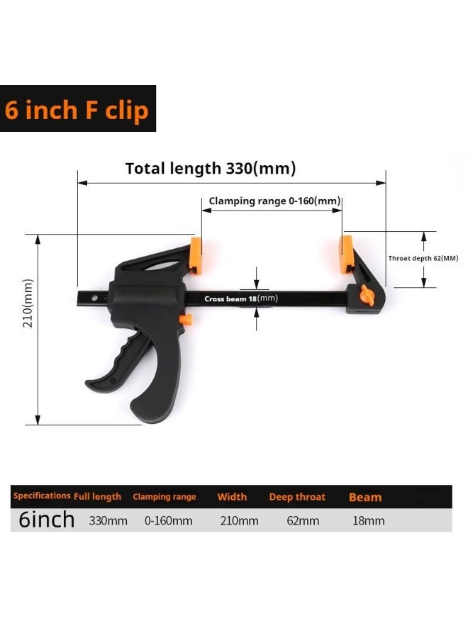 F Type Clamp Quick Ratchet Release Speed Squeeze Wood Working Bar Fixture Grip Carpenter Tool  - Image 2
