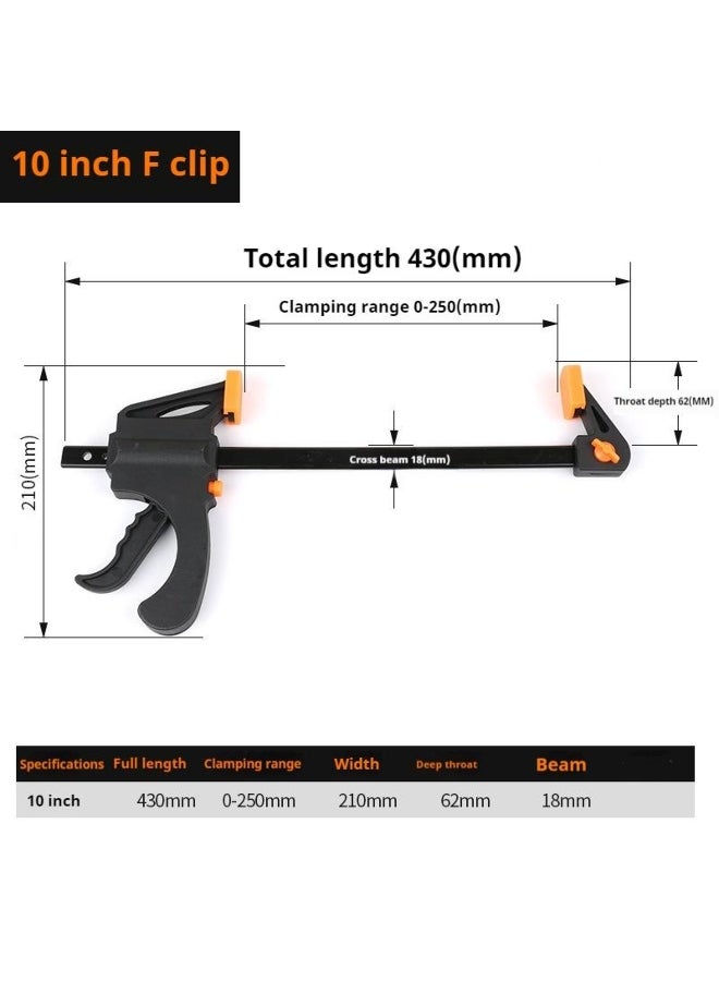 F Type Clamp Quick Ratchet Release Speed Squeeze Wood Working Bar Fixture Grip Carpenter Tool  - Image 4