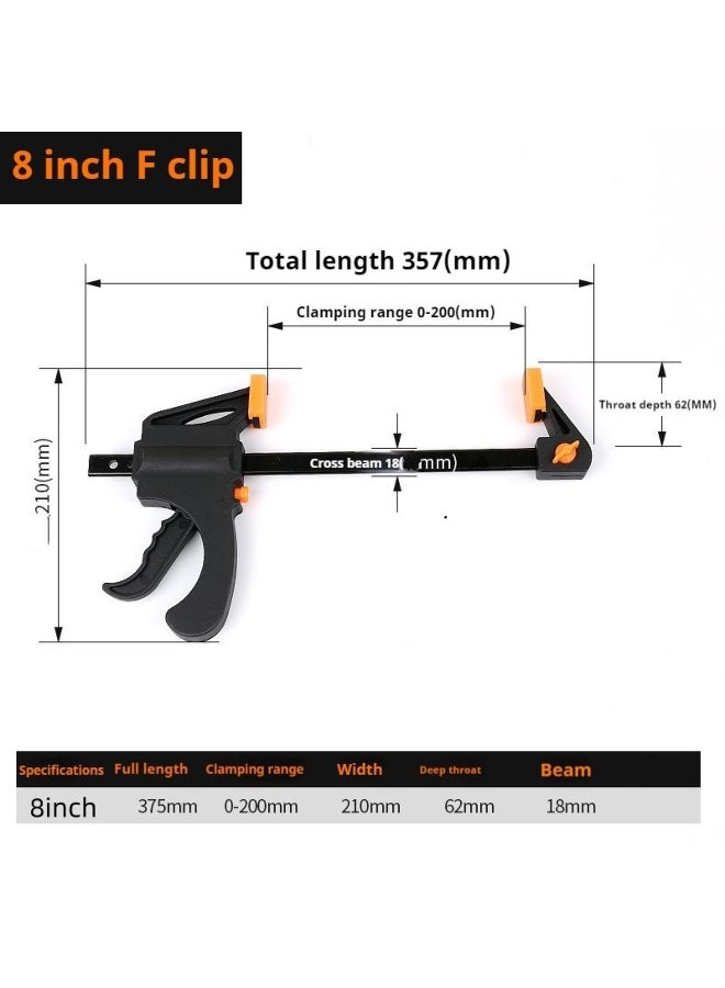 F Type Clamp Quick Ratchet Release Speed Squeeze Wood Working Bar Fixture Grip Carpenter Tool  - Image 3