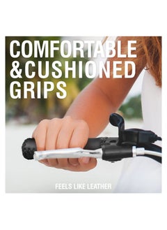 KASTWAVE Cruiser Bike Handlebar Grips, Anti-Slip & Comfortable Black Vinyl Leather Grips in 13.5cm with Hand-Stitched Seam for 22.2mm (7/8") Beach Cruiser Bicycle Handlebar for Woman & Man  - Image 3