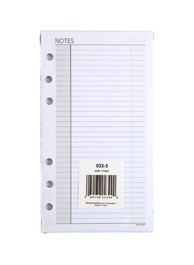 AT-A-GLANCE Day Runner Lined NotePad Pages, Refill, Loose-Leaf, Undated, for Planner, 3-3/4" x 6-3/4", Size 3, 30 Sheets/Pack (033-3) - Image 2