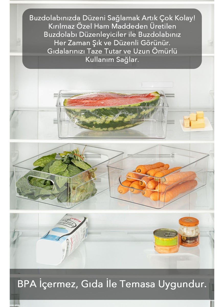 Unbreakable Ultra Durable Refrigerator Organizer Box Transparent - 28X19,5X9 Cm/4,9 L - pzsku/ZC8F965E083A726D15A3BZ/45/_/1726655386/de2e8ebf-dafa-4b51-b275-a38f84177cb1