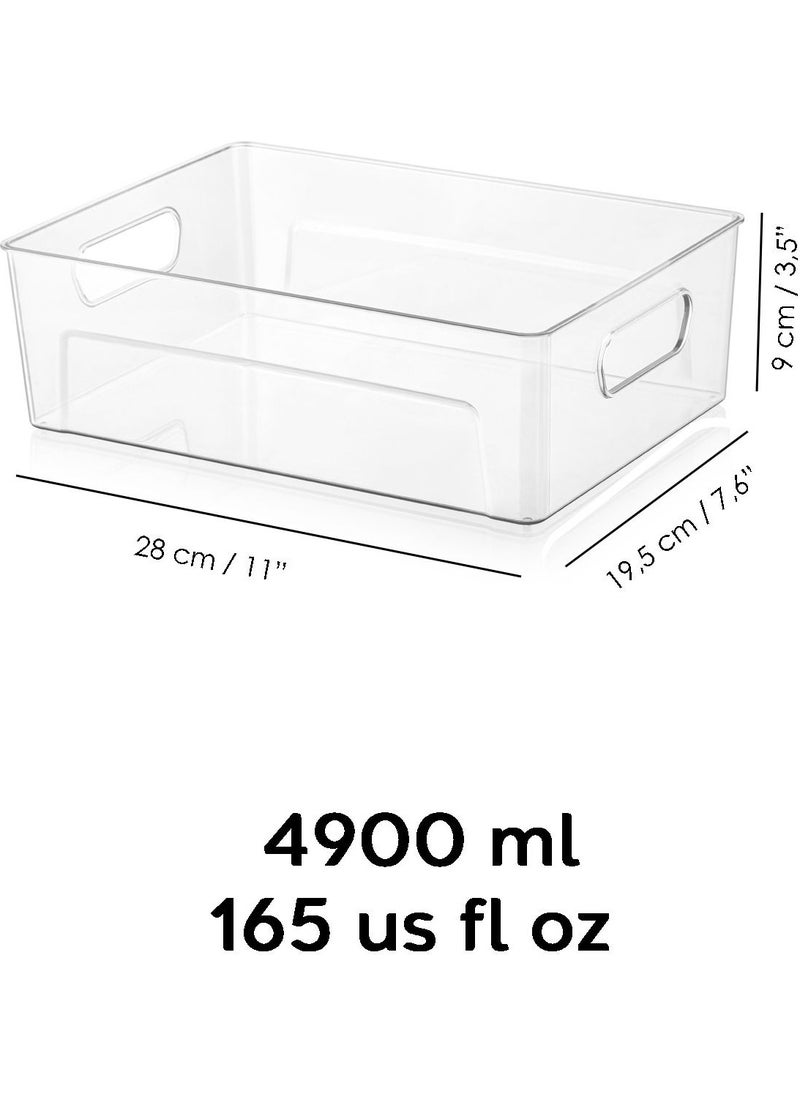 Unbreakable Ultra Durable Refrigerator Organizer Box Transparent - 28X19,5X9 Cm/4,9 L - pzsku/ZC8F965E083A726D15A3BZ/45/_/1728061595/725c6576-8aa5-49b1-9ecf-05d0813c4b69