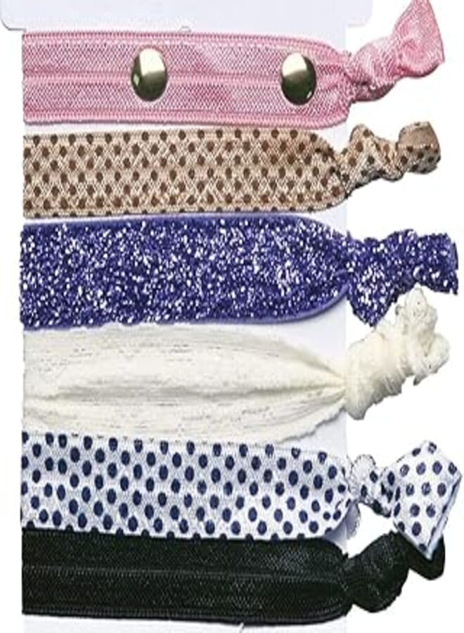 Titania Hair Ties - 6 Pieces -7845