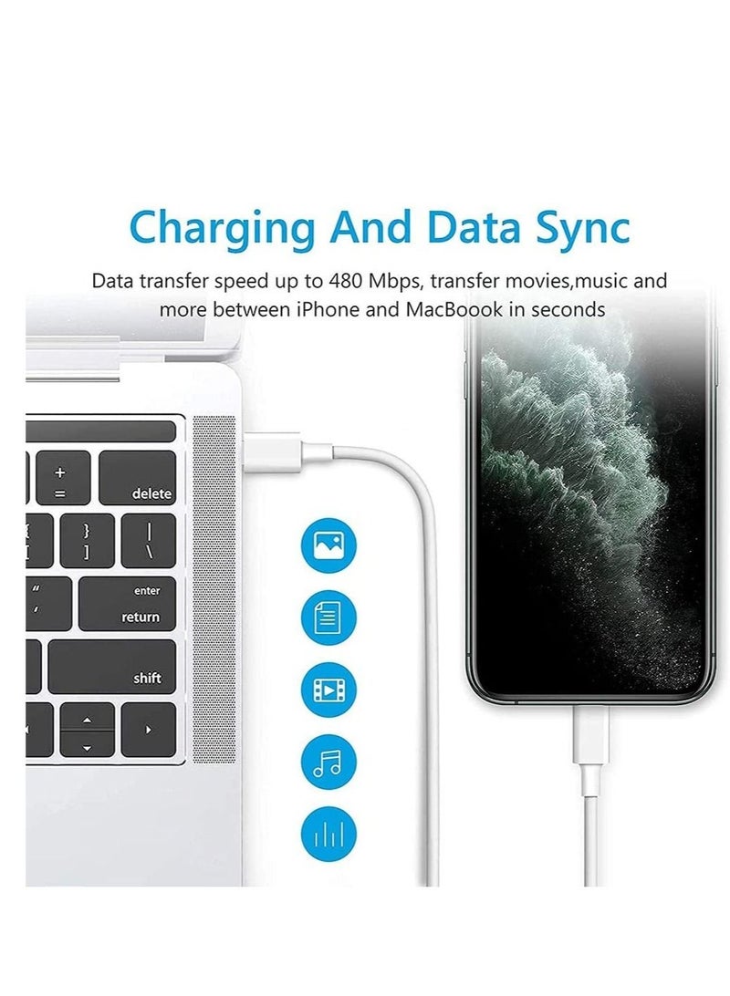 ELTRAZONE iPhone USB C Charger Plug ＆ 2m Type C Lightning Cable【Apple MFi Certified】20W USB C PD3.0 Fast Wall Charger Compatible with iPhone 13/13 Mini/13 Pro Max/12/SE - Image 2