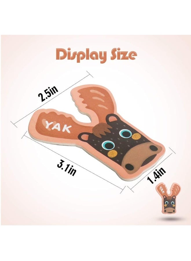 USATDD حروف مغناطيسية عملاقة ملونة ABC على شكل حيوانات ألعاب كبيرة مغناطيسات ثلاجة للأطفال في مرحلة ما قبل المدرسة مجموعة تعليمية للعبة تهجئة للأطفال من 3 4 5 سنوات - Image 4