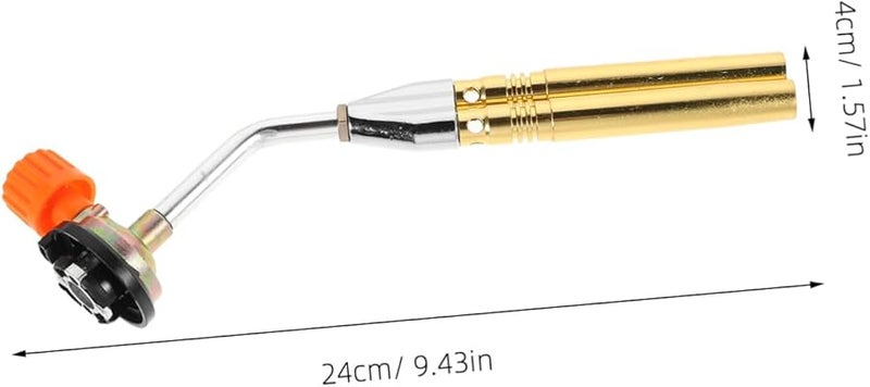 HEMOTON Adjustable Propane Torch Head Dual Tube Manual Ignition for Camping Cooking Grilling Welding Portable - Image 3