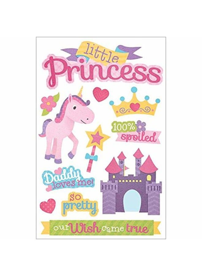 Paper House Productions STDM-210E 3D Stickers, Little Princess 