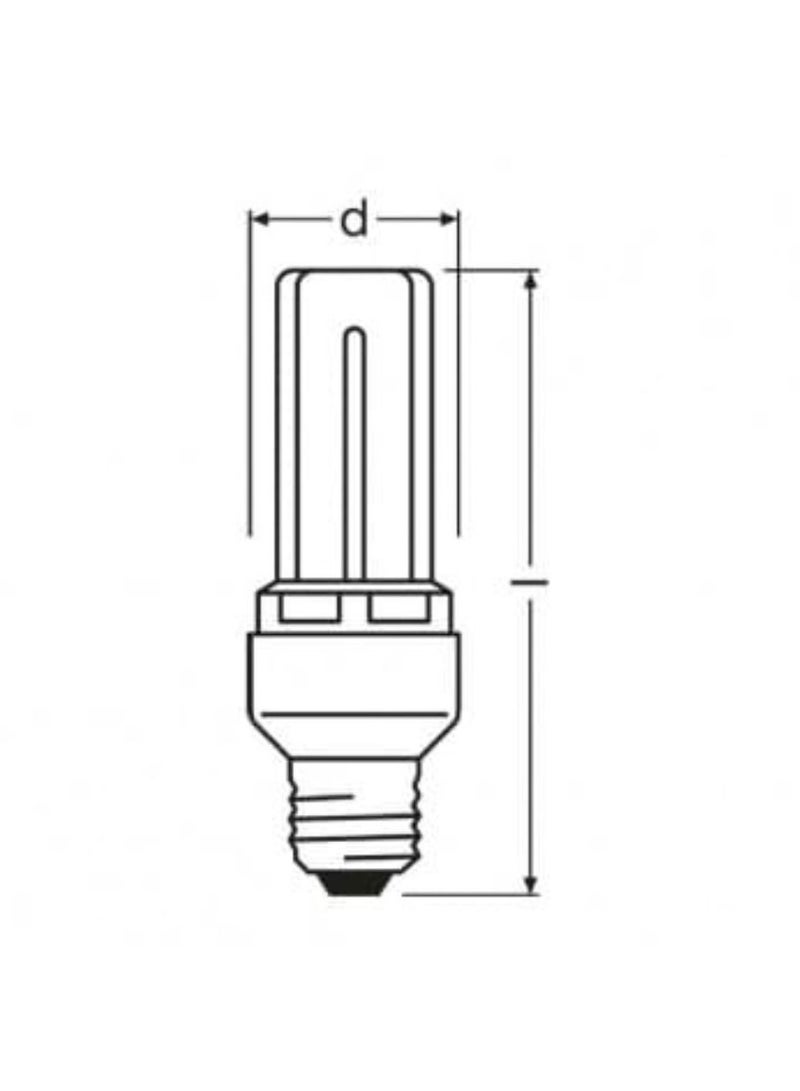 OSRAM OSRAM DULUX STAR E27 Cool Daylight 20W 865 ESMA APPROVED Compact fluorescent integrated, stick shape - Pack of 20 - Image 4