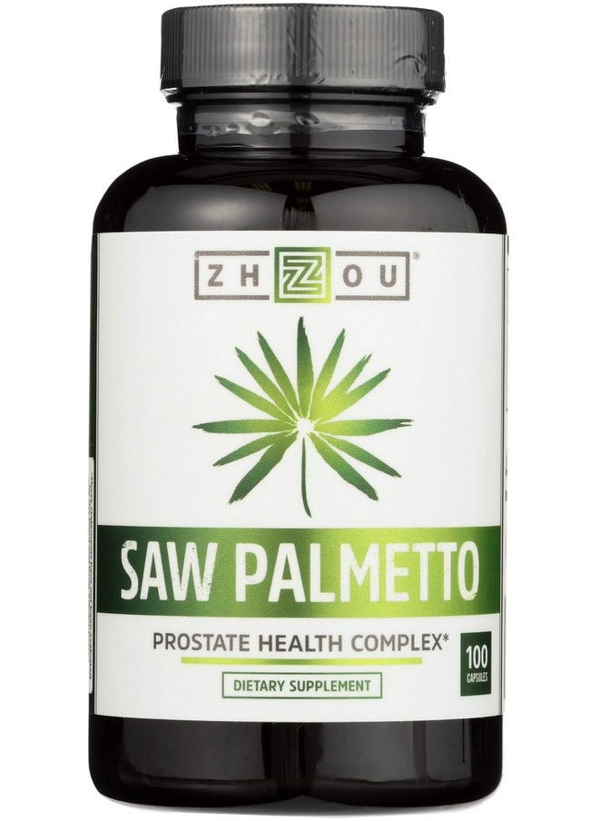 Zhou ZHOU NUTRITION Saw Palmetto Prostate Health Complex, 100 CT 