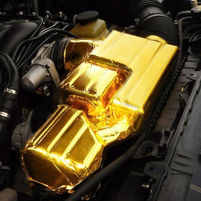 ديزاين إنجينيرنغ ورقة عاكسة للحرارة العالية من نوع Reflect-A-GOLD مع دعامة لاصقة من تصميم الهندسة 010392، مقاس 12 × 24 بوصة - Image 2