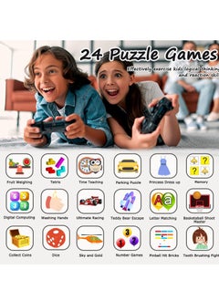 FARROBIZZ 2-PACK Kids Smart Watch Boys, Kids Smart Game Watch with 24 Games HD Touch Screen Video Camera Music Player Pedometer Flashlight Alarm Clock 12/24  Kids Watches for Boy Gifts for 5-12 Year Old Boy Girl  - Image 3
