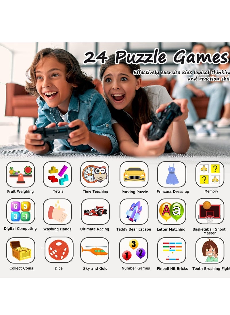 FARROBIZZ 2-PACK Kids Smart Watch Boys, Kids Smart Game Watch with 24 Games HD Touch Screen Video Camera Music Player Pedometer Flashlight Alarm Clock 12/24  Kids Watches for Boy Gifts for 5-12 Year Old Boy Girl  - Image 3