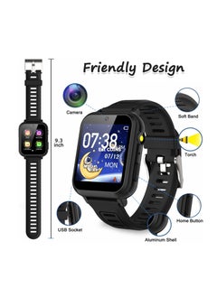FARROBIZZ 2-PACK Kids Smart Watch Boys, Kids Smart Game Watch with 24 Games HD Touch Screen Video Camera Music Player Pedometer Flashlight Alarm Clock 12/24  Kids Watches for Boy Gifts for 5-12 Year Old Boy Girl  - Image 4