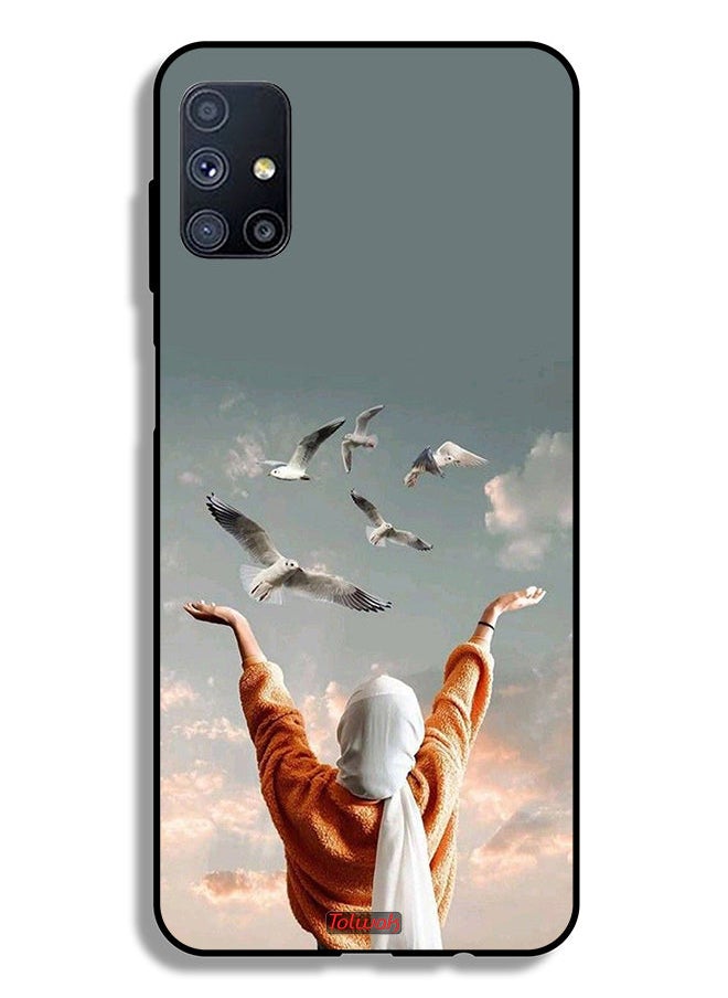 Tolwak - Samsung Galaxy M51 Protective Case Cover Birds Flying - Image 1