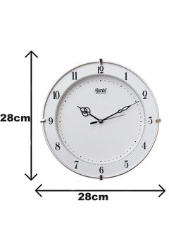Ajanta Plastic Wall Clock (28 cm x 28 cm x 3.5 cm, White)  - Image 3