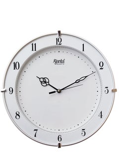 Ajanta Plastic Wall Clock (28 cm x 28 cm x 3.5 cm, White)  - Image 1