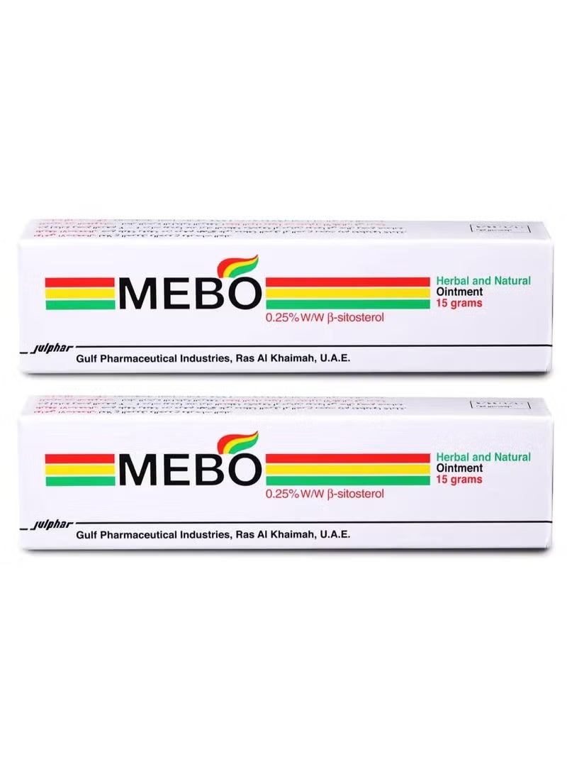 Julphar Pack Of 2 Mebo 0.25% Ointment 15g - Image 1
