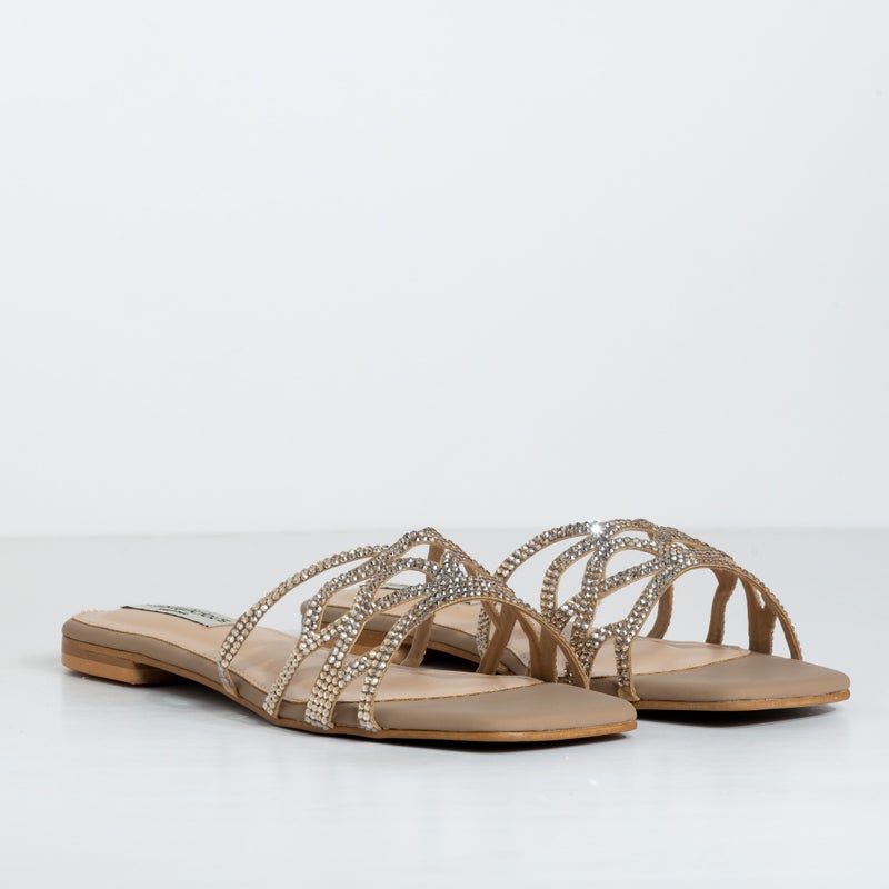 Crystalicious Denish Luxurious Rhinestones Sandals Handcrafted by Artisans Effortless Glamour for Every Occasion - Image 3