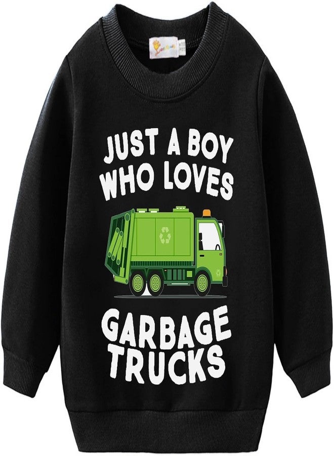 Tkria Just A Boy1 Who Loves Garbage Truck T-Shirt Kid Trump Garbage Truck Sweatshirt Toddler Tee Top Pullover Outfit Clothes 7T 8T - Image 1