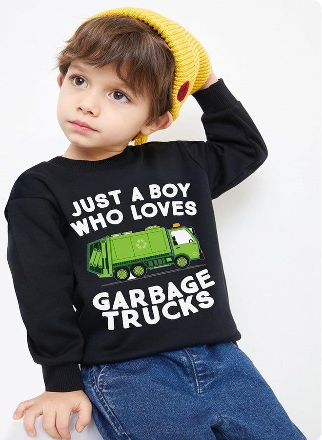 Tkria Just A Boy1 Who Loves Garbage Truck T-Shirt Kid Trump Garbage Truck Sweatshirt Toddler Tee Top Pullover Outfit Clothes 7T 8T - Image 4