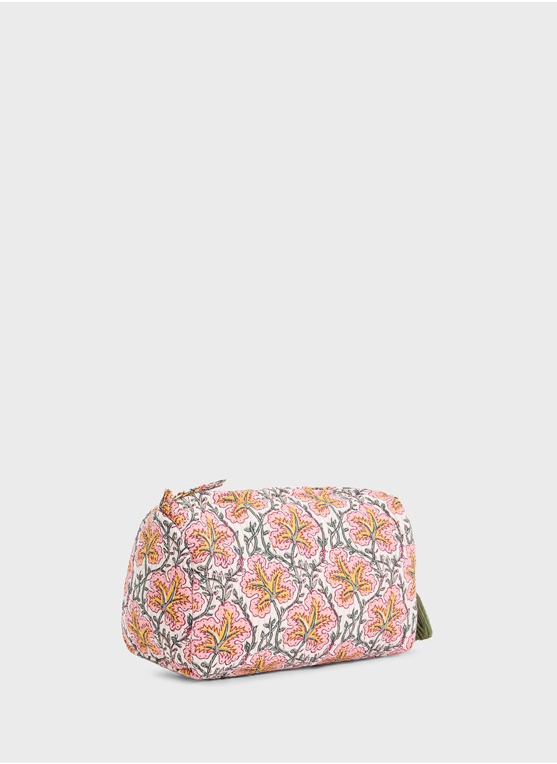 MANGO Textured Cotton Cosmetic Bag  - Image 3