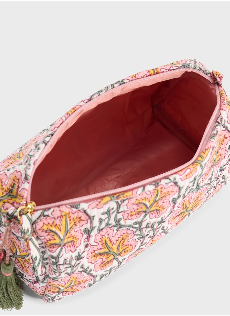 MANGO Textured Cotton Cosmetic Bag  - Image 5