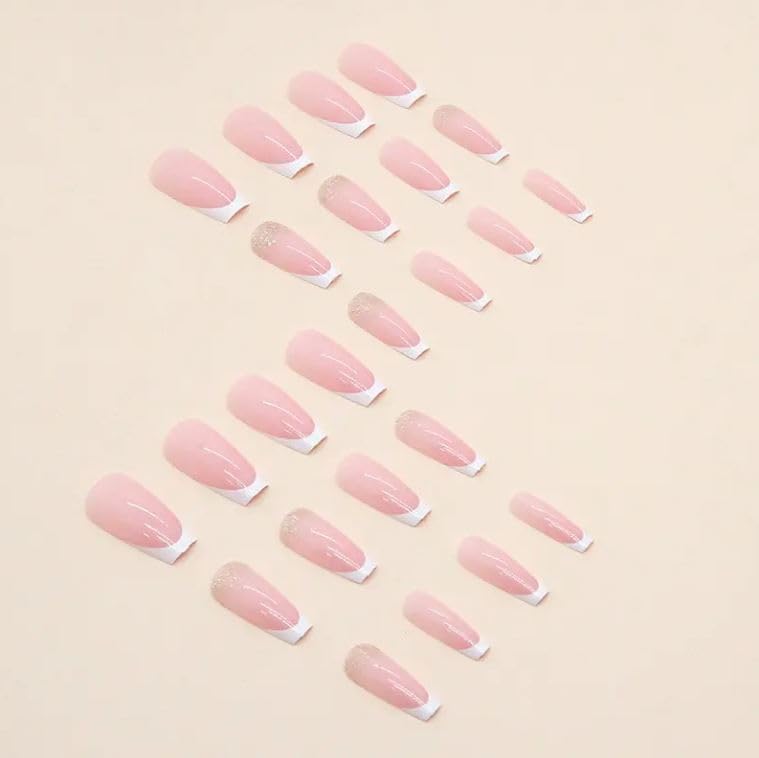 ZOONA ZOONA 24PCS Everlasting French Nails Artificial Nails Art Set Lightweight Long Lasting Easy To Use Quick Fix For Festivals Special Occasions - Image 4