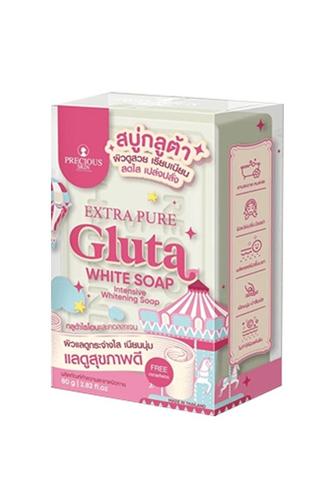 بريشيس سكين بريسيوس سكين صابون جلوتا اكسترا بيور لتفتيح الوجه و الجسم 80جرام - Image 4