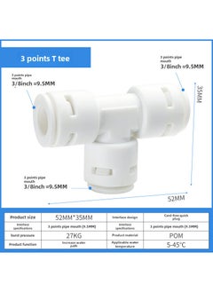Arabest Water Purifier Connector 2-Way 3-Way Universal Adapter 3 min T tee (706) 