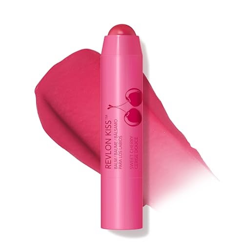 Revlon Kiss Tinted Lip Balm with SPF 20 Hydrating Flavored Infused with Natural Fruit Oils 030 Sweet Cherry 009 oz - Image 1