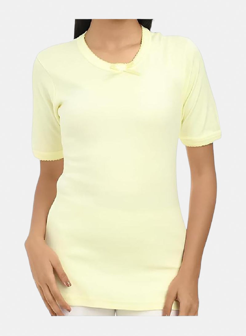 Dahab Cotton Half Sleeves Undershirt Round Neck - Image 3