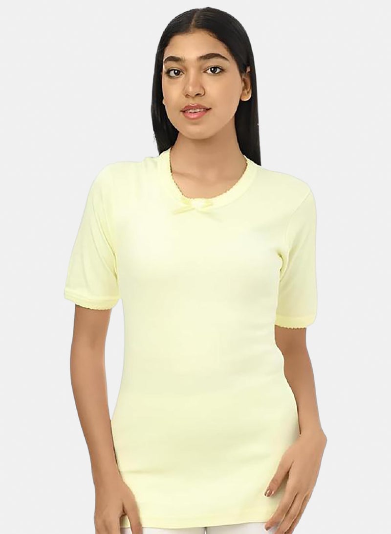 Dahab Cotton Half Sleeves Undershirt Round Neck - Image 2