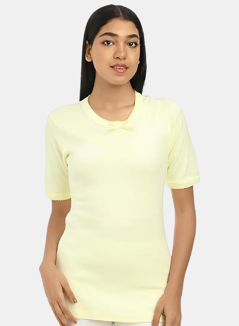 Dahab Cotton Half Sleeves Undershirt Round Neck - Image 1