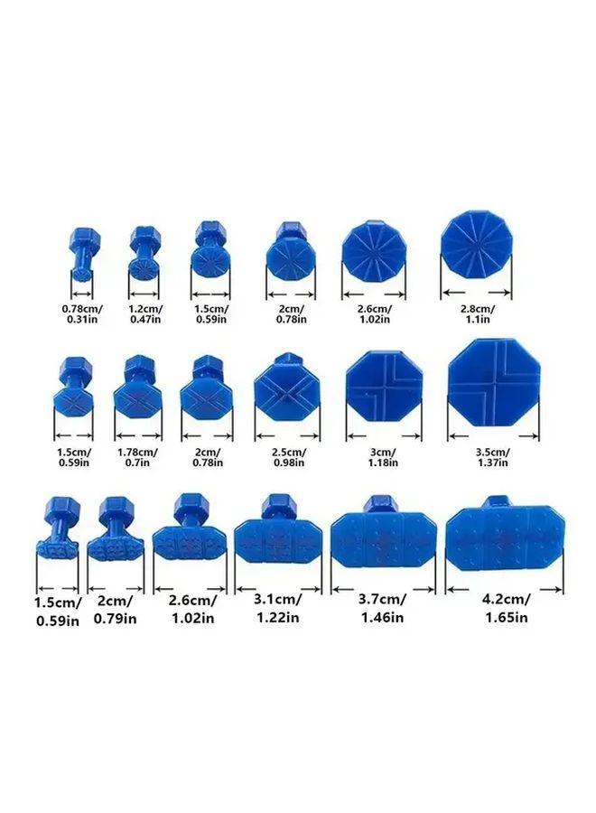 Blue 108pcs Paintless Dent Repair PDR Tools Car Body Hail Dent Removal Auto Dent Pulling Kit - Image 2