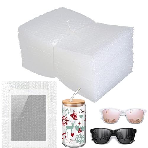 XHMAXE 50Pcs Bubble Pouches Wrap,8”x10”Bubble Pouches for Shipping,Double Wall Bubble Cushioning Wrap out Bags for Mailing Packing,Moving and Storage Glass Fragile China Dishes Electronic Item - Image 1