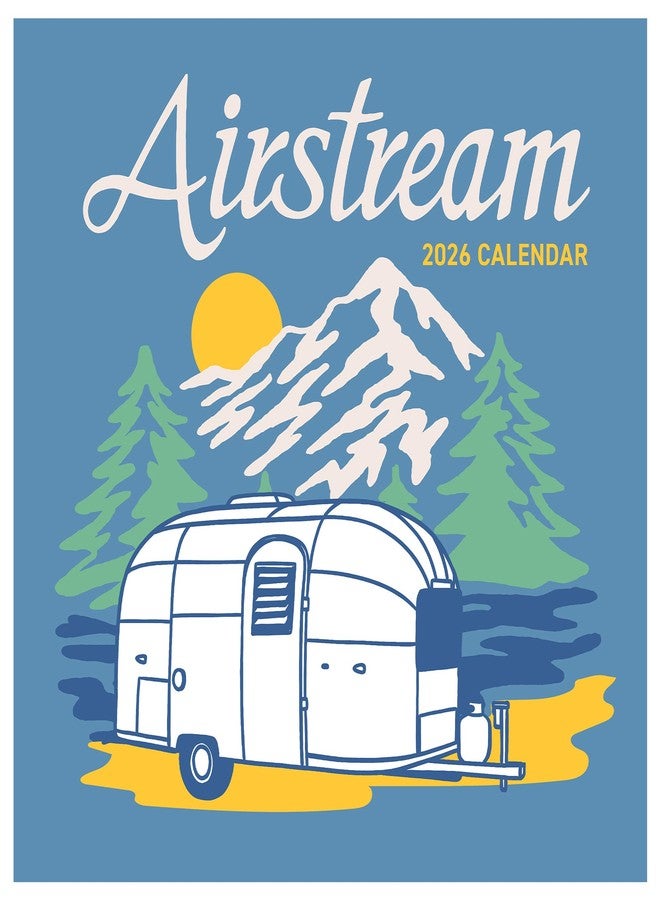 TF Publishing 2026 Airstream Mini Calendar with Monthly Grids for Appointments and Scheduling - Vertical Small Wall Calendar 2026 with Premium Matte Paper for Home and Office Organization - 7x7in - Image 1