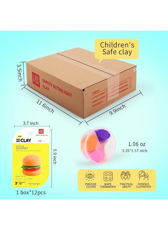 Twisoo LOUFOR Air Dry Clay Kits - Modeling Clay for Kids, Ultra Light & Soft, Safe & Non-Toxic, DIY Air Dry Clays Kit with Sculpting Tools and Tutorials, Creatible Art Crafts Toys Gifts for Boys Girls - Image 2