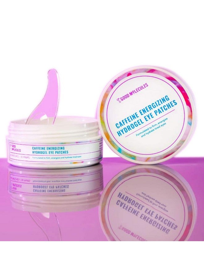 لاصقات العين الهيدروجيلية المنعشة بالكافيين من جود موليكلز - قناع للعين بحمض الهيالورونيك لترطيب البشرة وتقليل الانتفاخ - عبوة من 30 لاصقة للعناية بالبشرة للوجه - Image 3