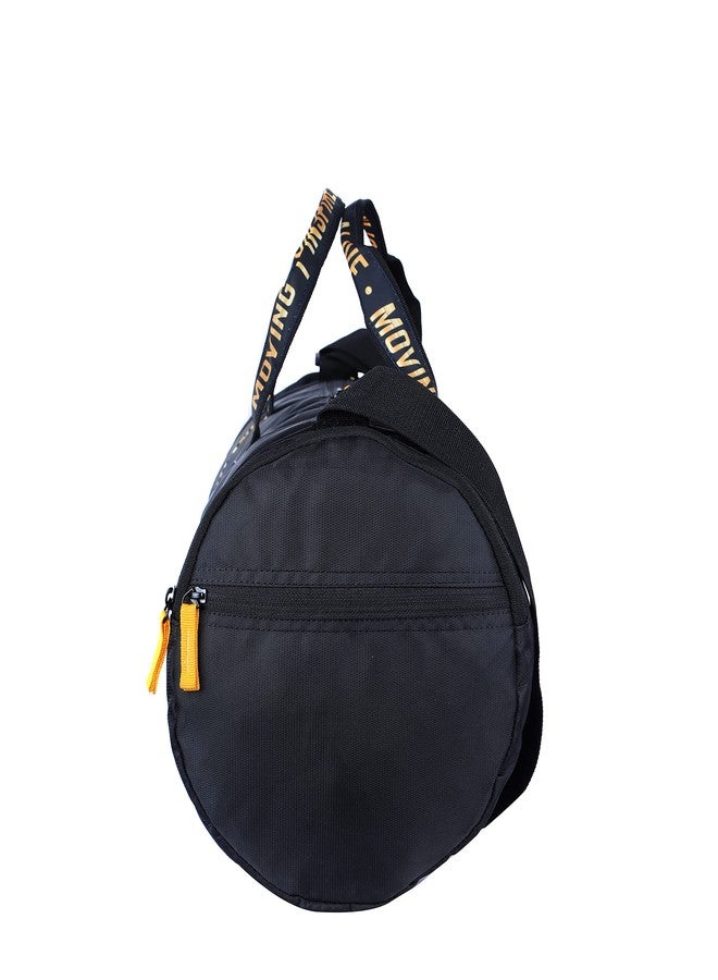 جير حقيبة سفر بعجلات من البوليستر المقاوم للماء، متوسطة الحجم، مقاومة للماء، من ماركة جير للرجال والنساء، سعة 33 لترًا، مناسبة لحمل الملابس، حقيبة رياضية، حقيبة سفر (أسود-أصفر)، 25 سم، متعددة الألوان - Image 3