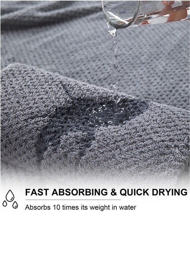 Bukela Ultra Soft Towel Set of 6, 6 Washcloths, Luxury Plush Towels- Waffle Weave Design,Highly Absorbent, Quick Dry, Premium Quality Towel Set for Bathroom - Image 2