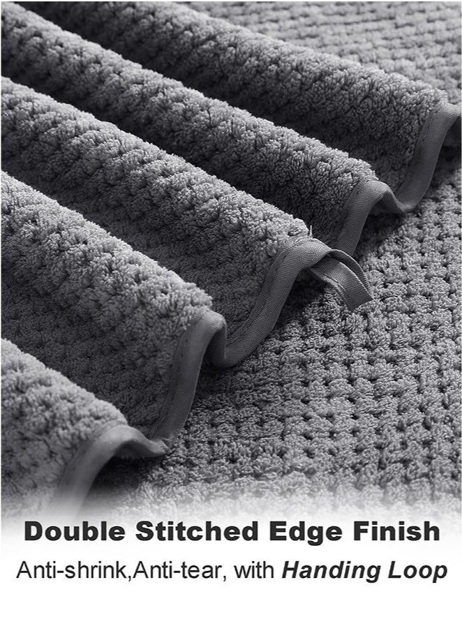 Bukela Ultra Soft Towel Set of 6, 6 Washcloths, Luxury Plush Towels- Waffle Weave Design,Highly Absorbent, Quick Dry, Premium Quality Towel Set for Bathroom - Image 4